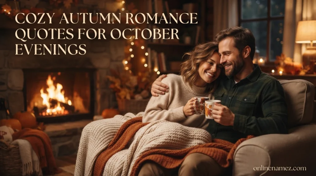 Cozy Autumn Romance Quotes for October Evenings