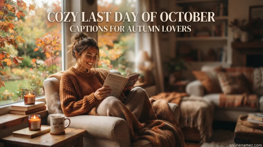 Cozy Last Day of October Captions for Autumn Lovers