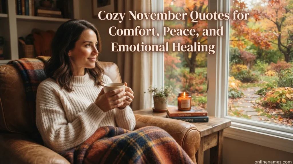 Cozy November Quotes for Comfort, Peace, and Emotional Healing