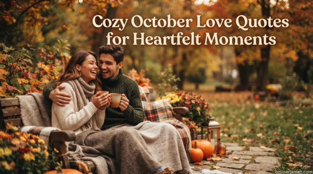 Cozy October Love Quotes for Heartfelt Moments