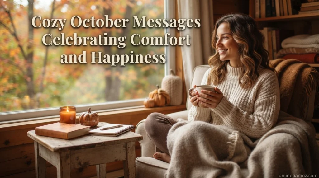 Cozy October Messages Celebrating Comfort and Happiness