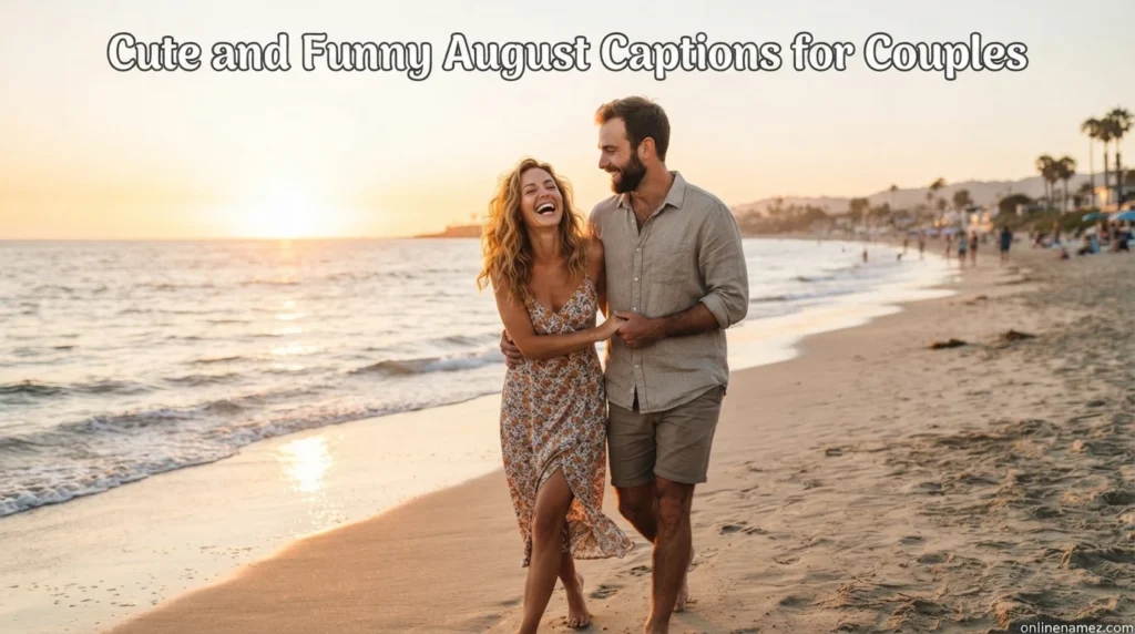 Cute and Funny August Captions for Couples