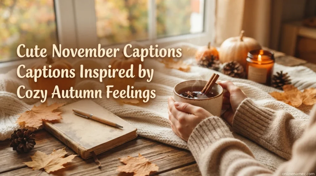 Cute November Captions Inspired by Cozy Autumn Feelings