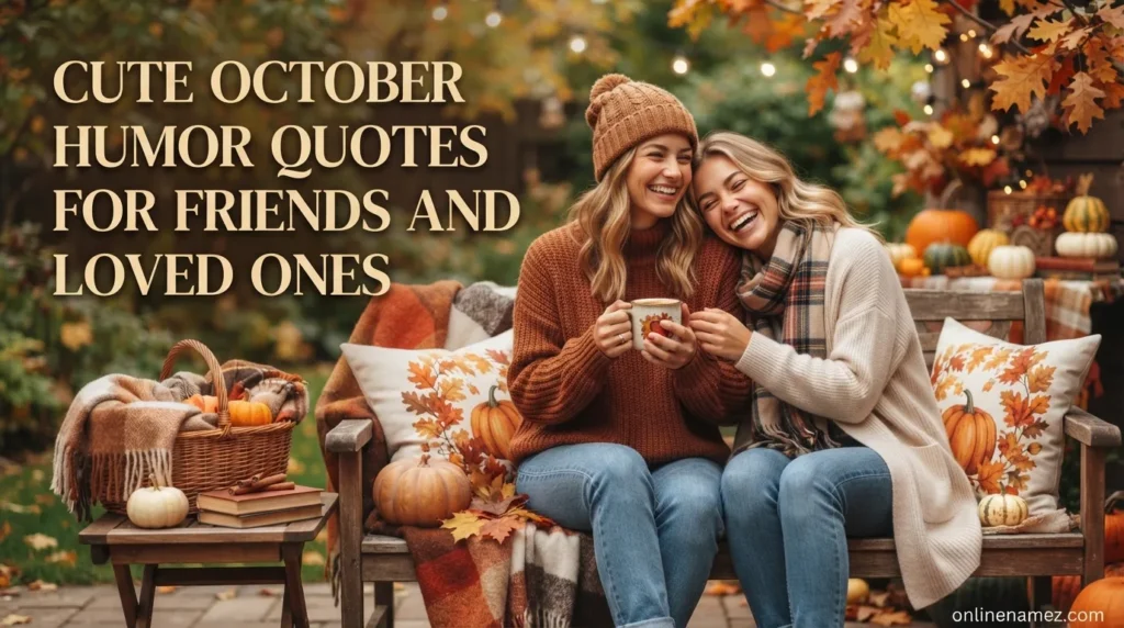 Cute October Humor Quotes for Friends and Loved Ones