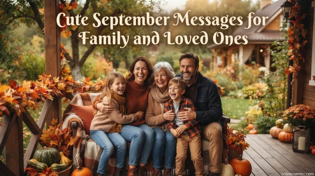 Cute September Messages for Family and Loved Ones