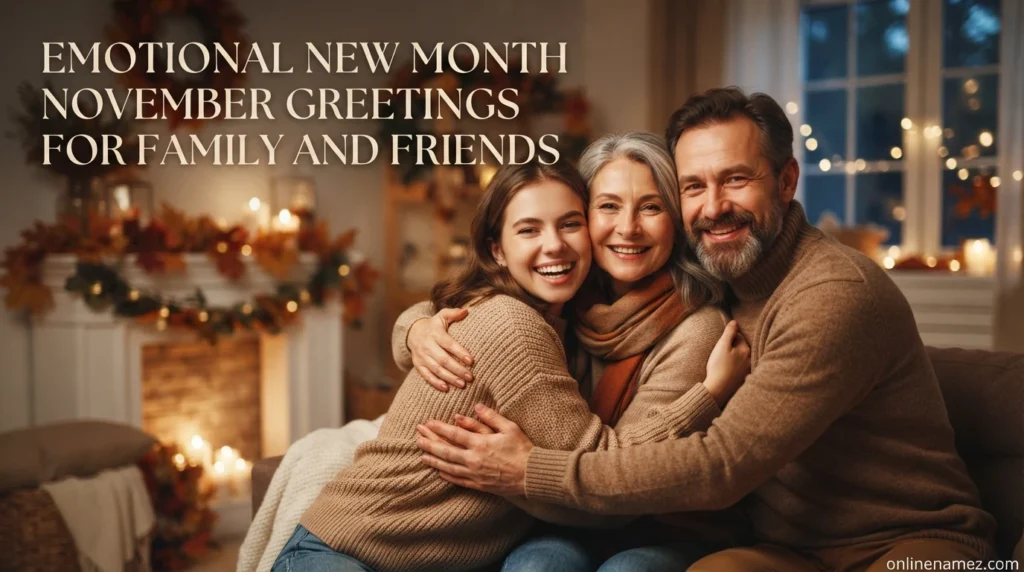 Emotional New Month November Greetings for Family and Friends