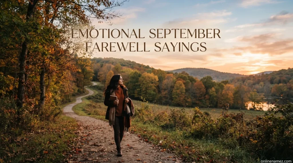 Emotional September Farewell Sayings