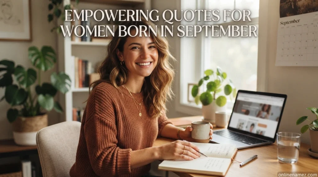 Empowering Quotes for Women Born in September