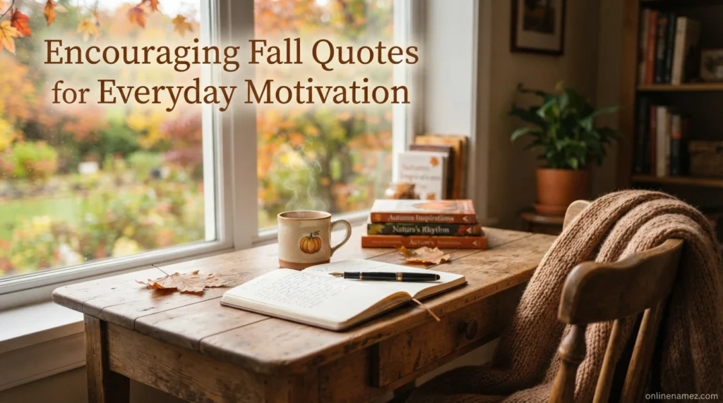 Encouraging Fall Quotes for Everyday Motivation