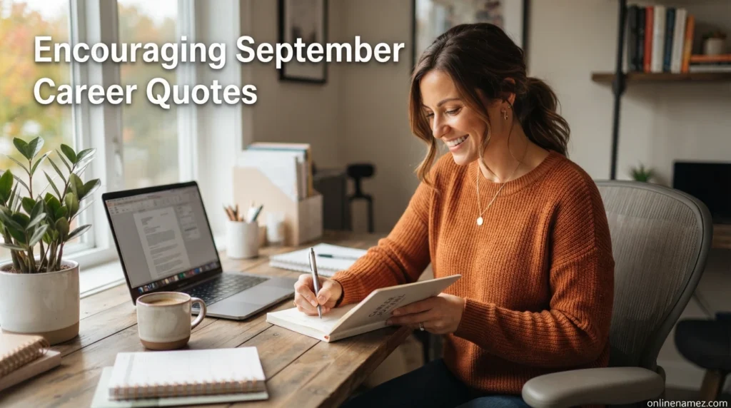 Encouraging September Career Quotes