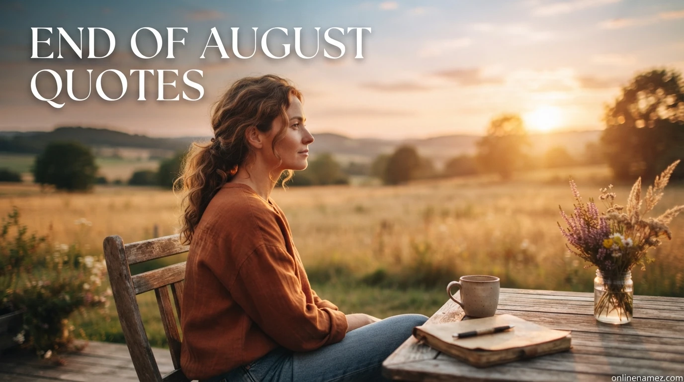 End of August Quotes