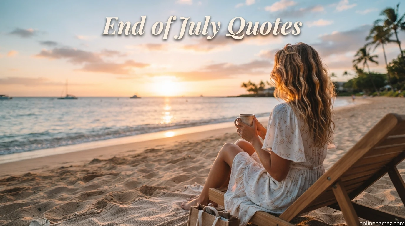 End of July Quotes