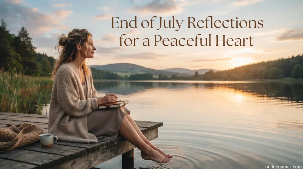 End of July Reflections for a Peaceful Heart