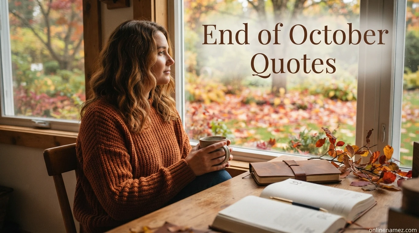 End of October Quotes