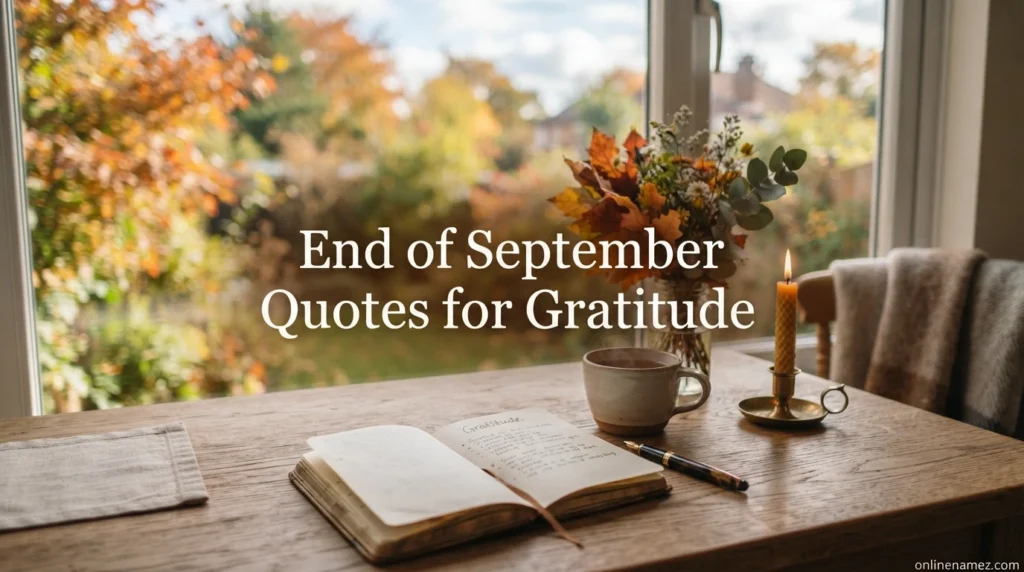 End of September Quotes for Gratitude