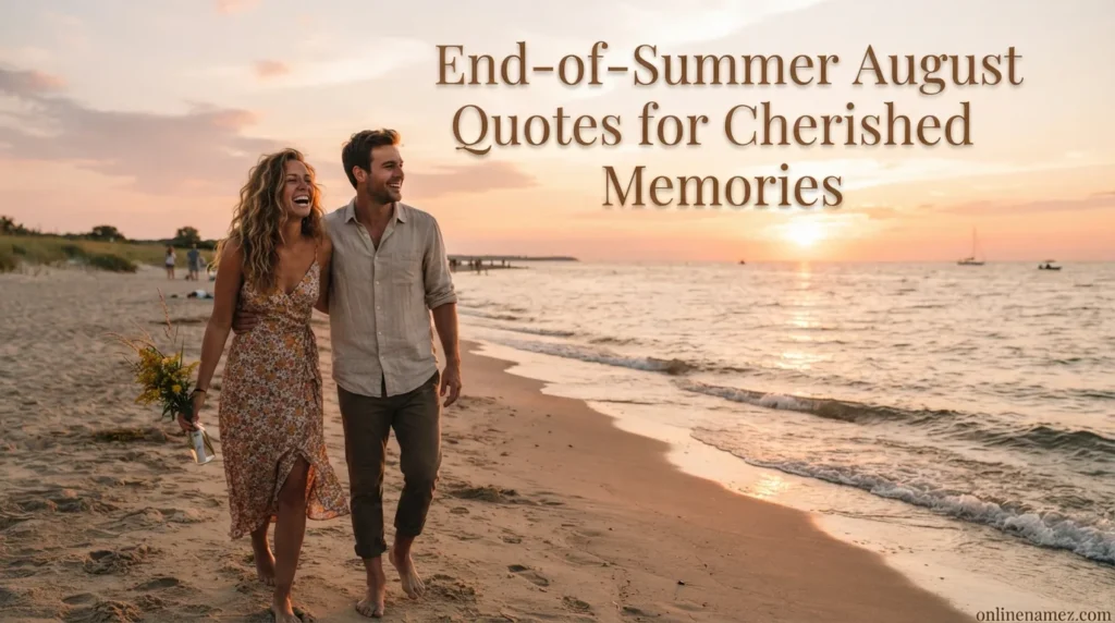 End-of-Summer August Quotes for Cherished Memories