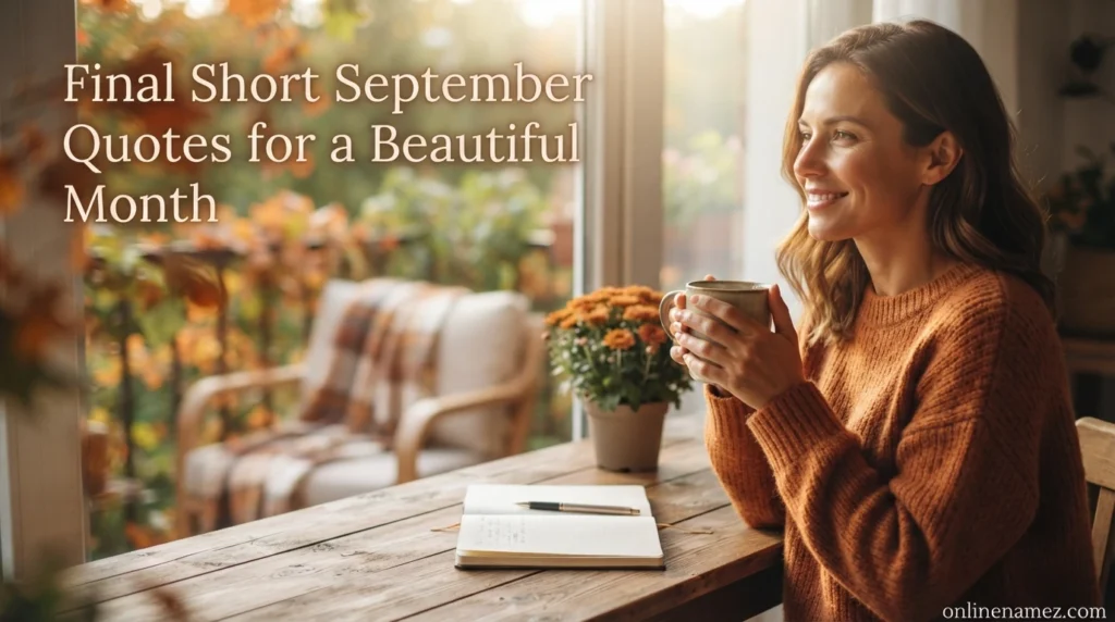 Final Short September Quotes for a Beautiful Month