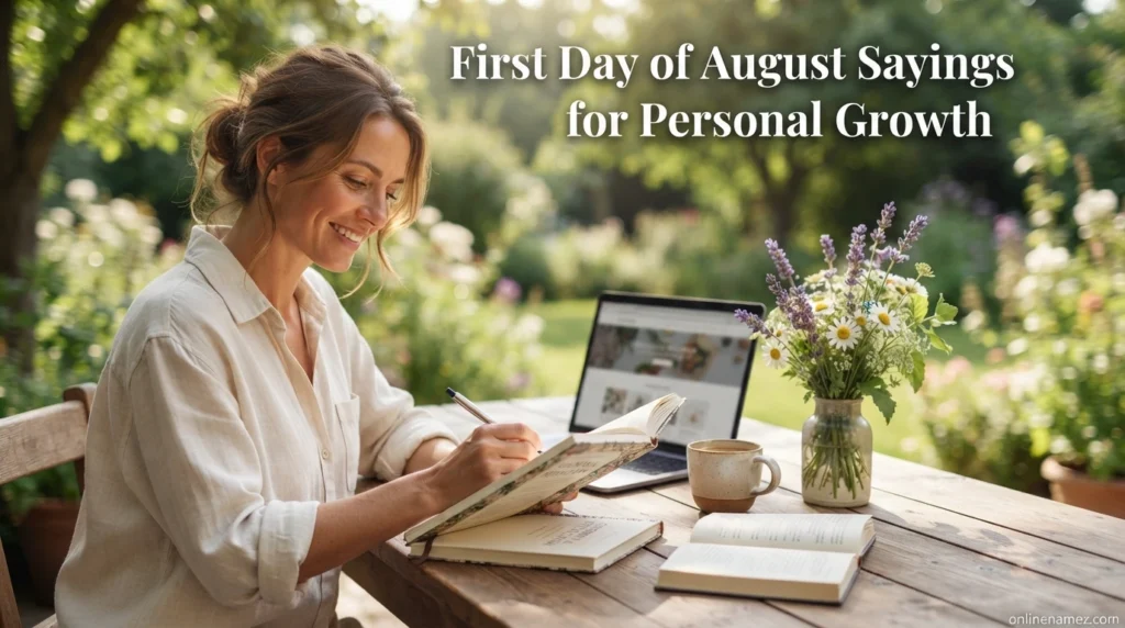 First Day of August Sayings for Personal Growth