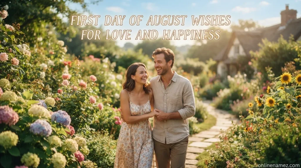 First Day of August Wishes for Love and Happiness