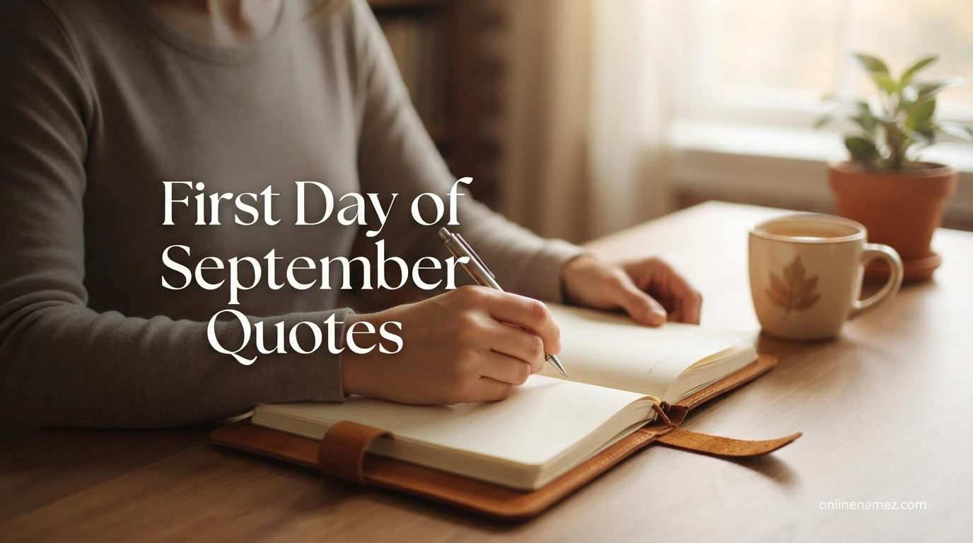First Day of September Quotes