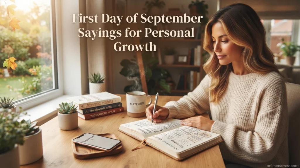 First Day of September Sayings for Personal Growth