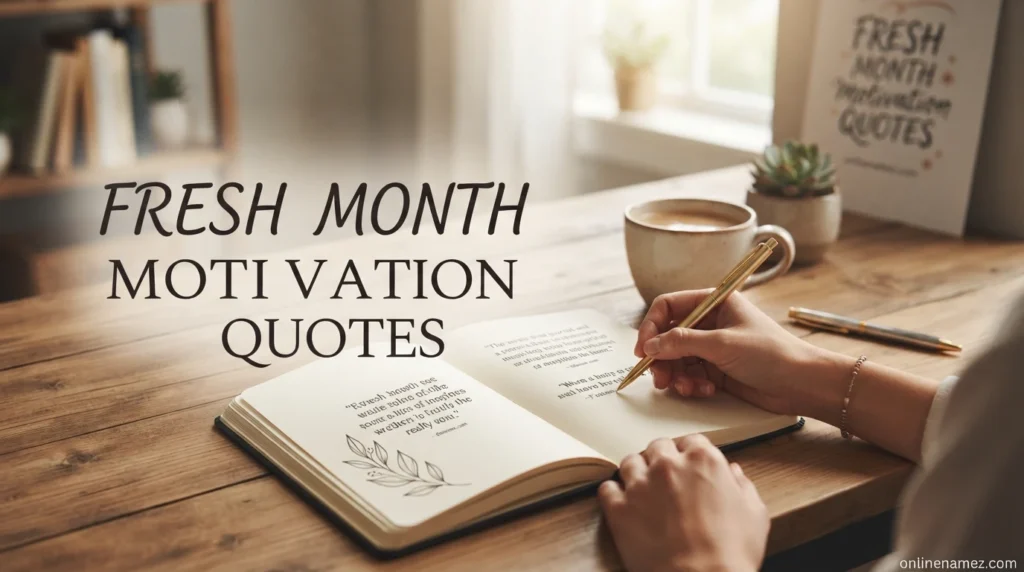Fresh Month Motivation Quotes
