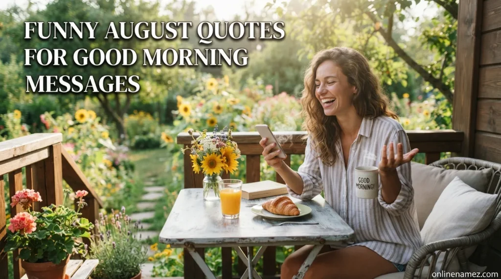 Funny August Quotes for Good Morning Messages