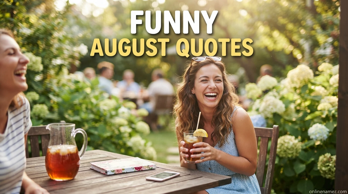 Funny August Quotes