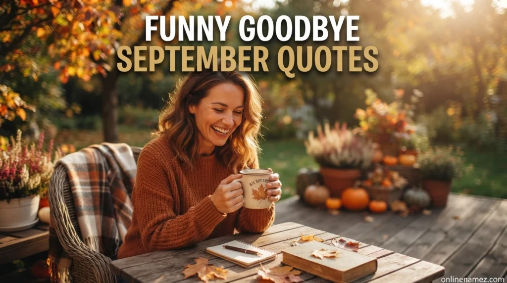 Funny Goodbye September Quotes
