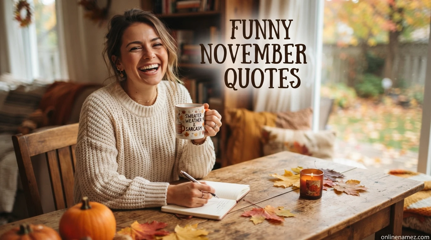 Funny November Quotes