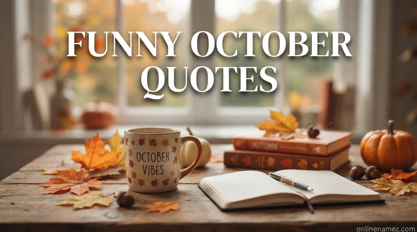 Funny October Quotes