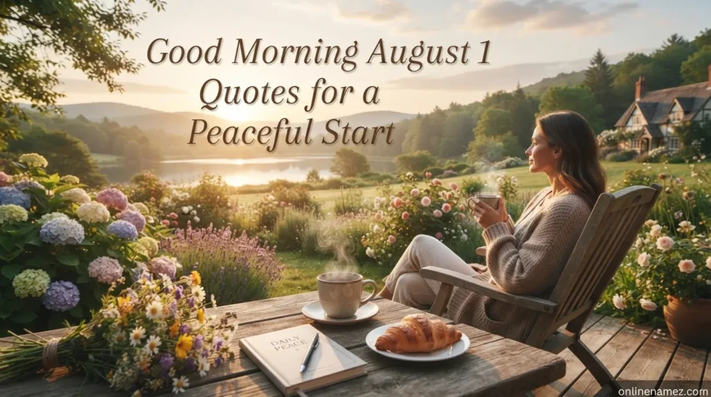 Good Morning August 1 Quotes for a Peaceful Start