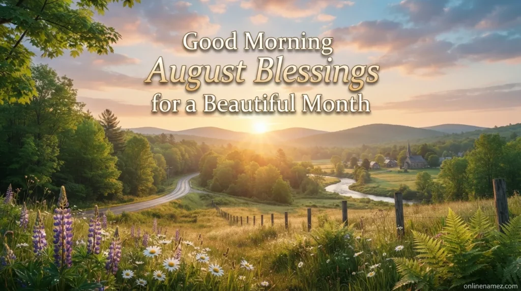 Good Morning August Blessings for a Beautiful Month