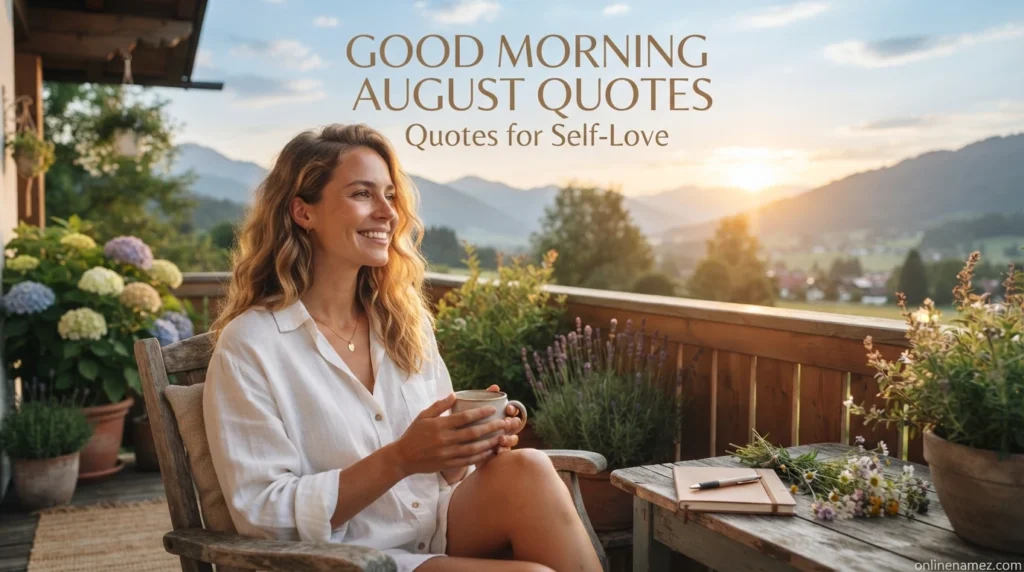 Good Morning August Quotes for Self-Love