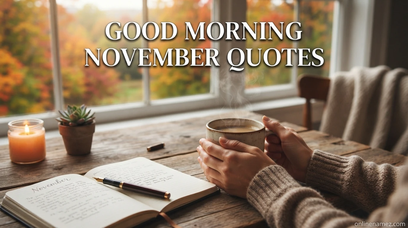 Good Morning November Quotes