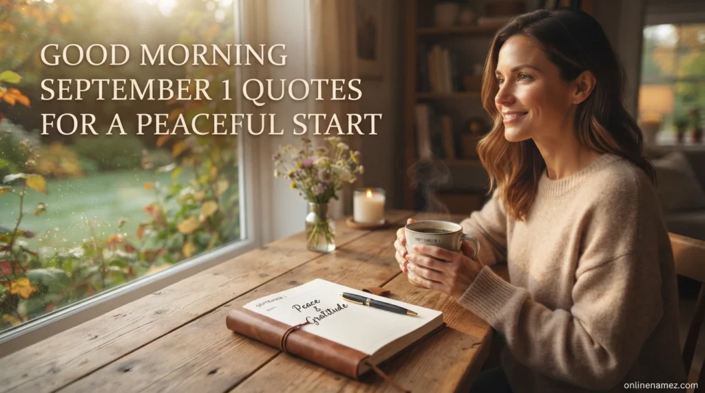 Good Morning September 1 Quotes for a Peaceful Start