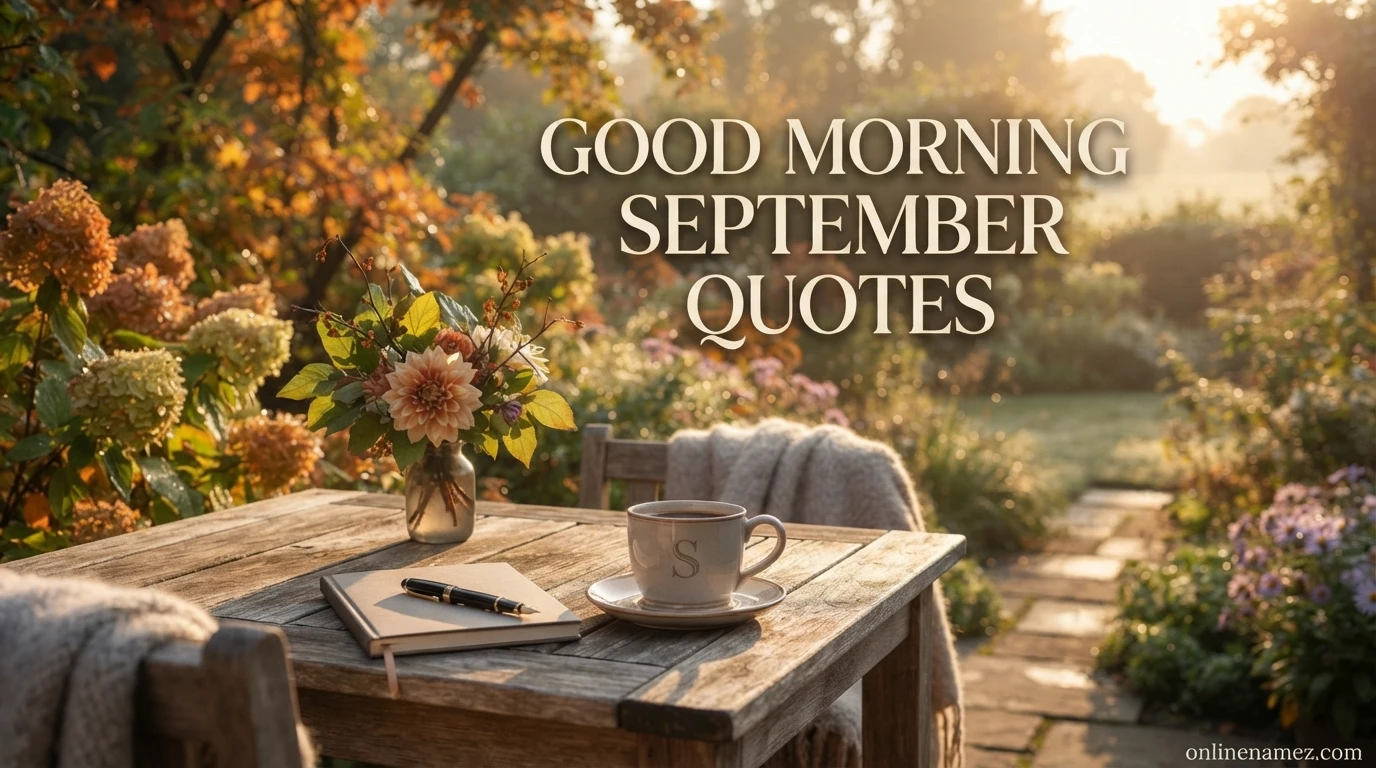 Good Morning September Quotes