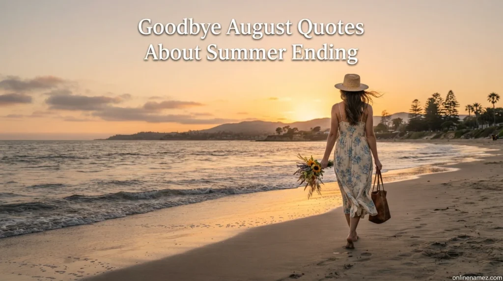 Goodbye August Quotes About Summer Ending