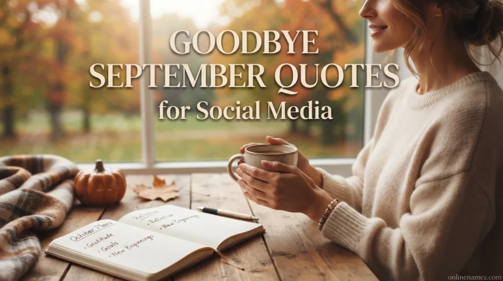 Goodbye September Quotes for Social Media