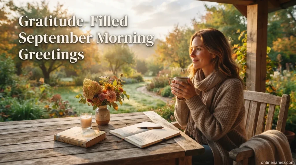Gratitude-Filled September Morning Greetings