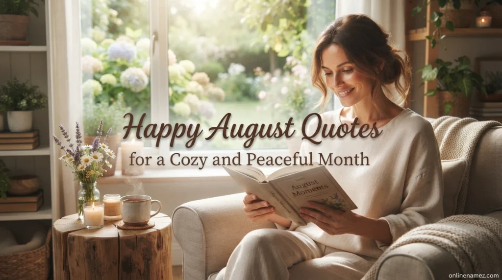 Happy August Quotes for a Cozy and Peaceful Month