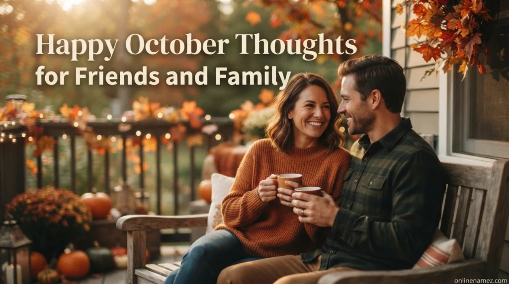 Happy October Thoughts for Friends and Family