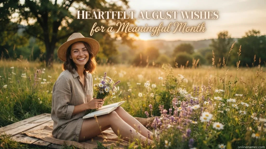 Heartfelt August Wishes for a Meaningful Month