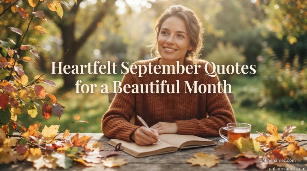 Heartfelt September Quotes for a Beautiful Month