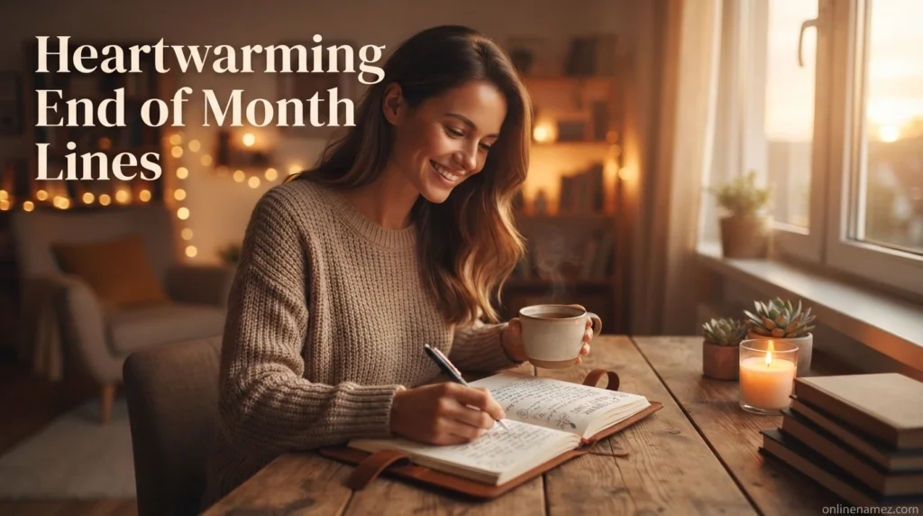 Heartwarming End of Month Lines