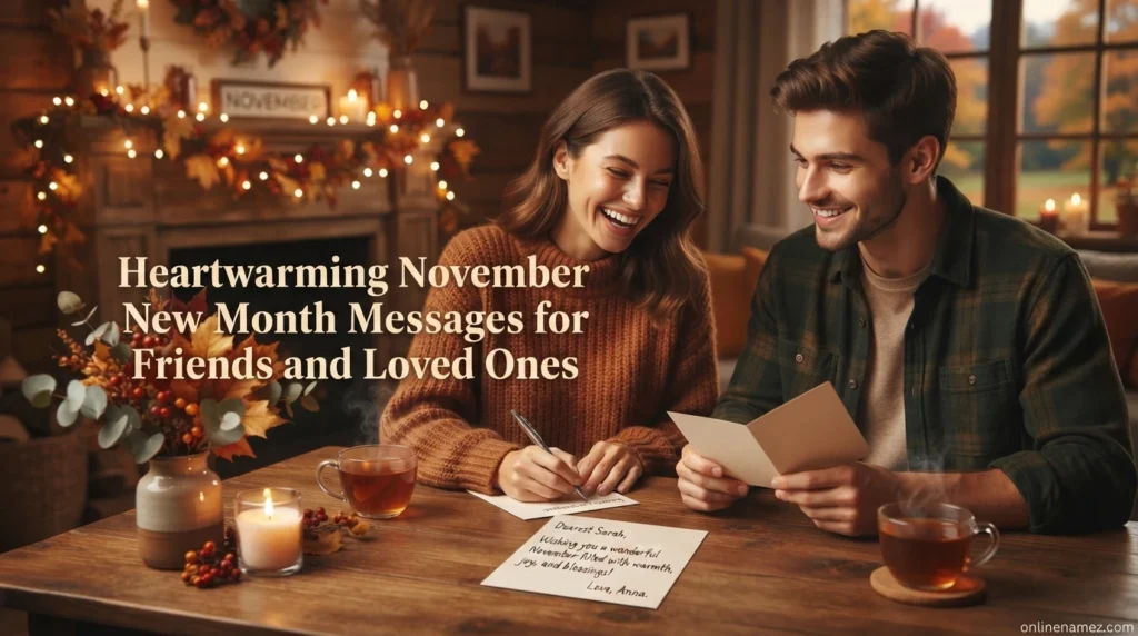 Heartwarming November New Month Messages for Friends and Loved Ones