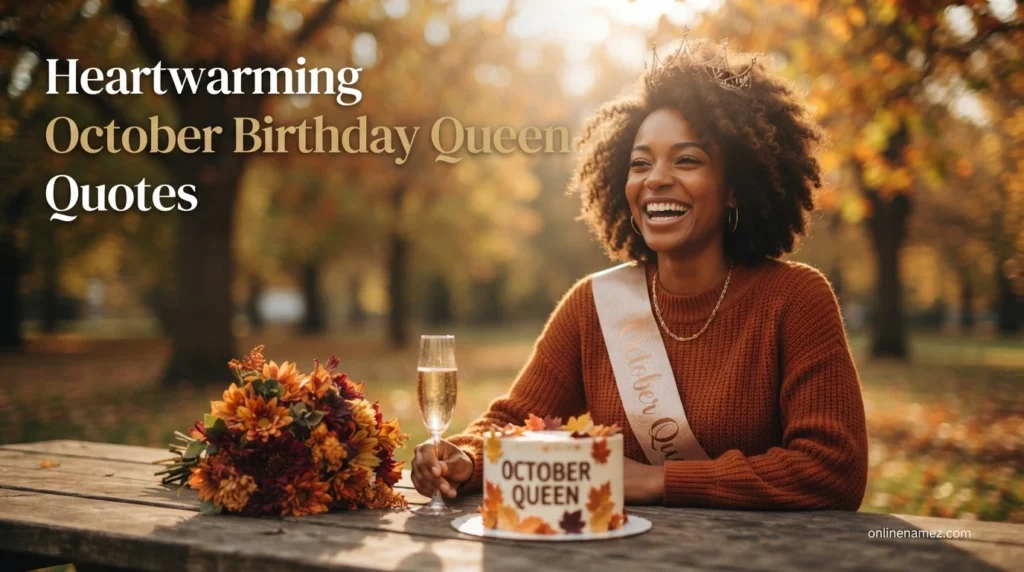 Heartwarming October Birthday Queen Quotes