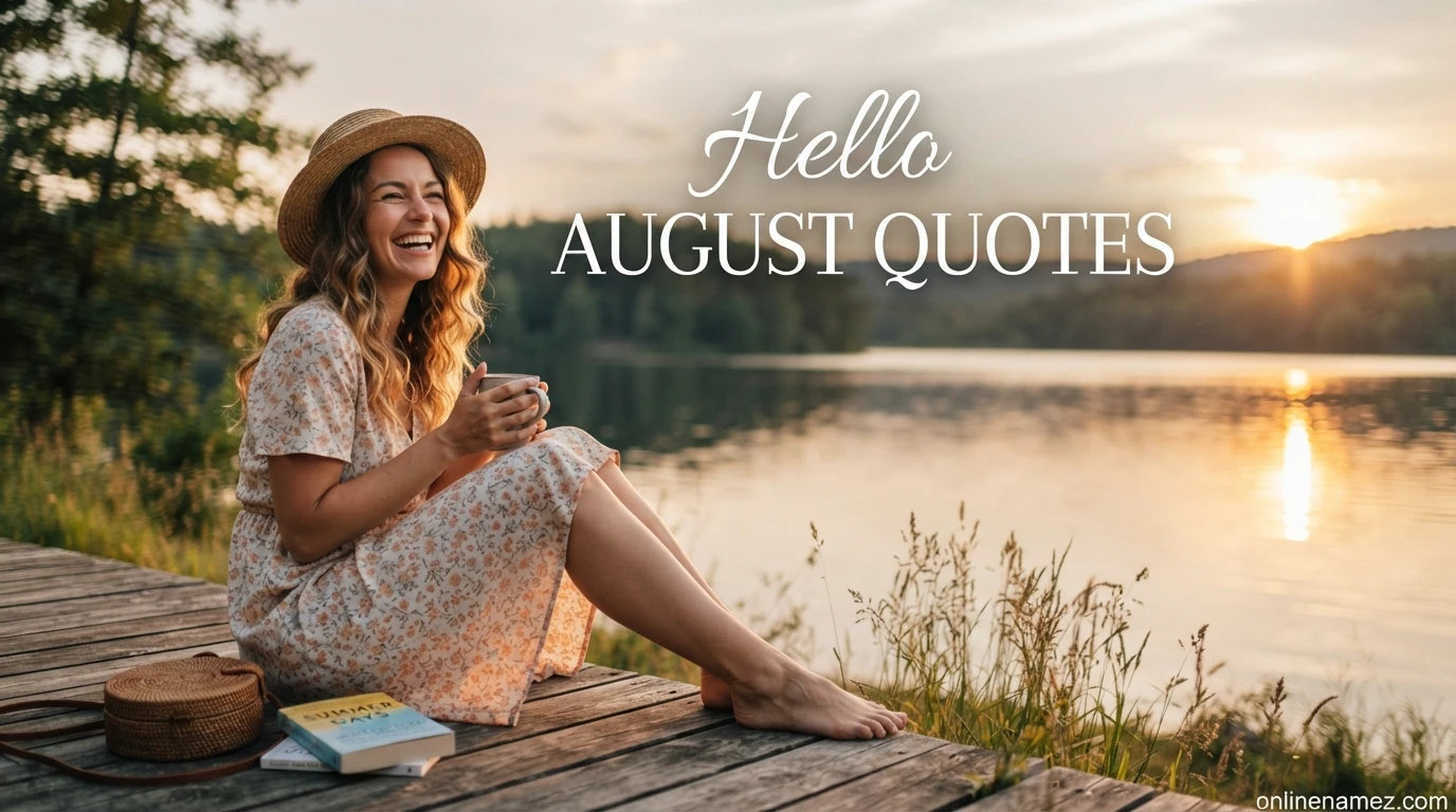 Hello August Quotes