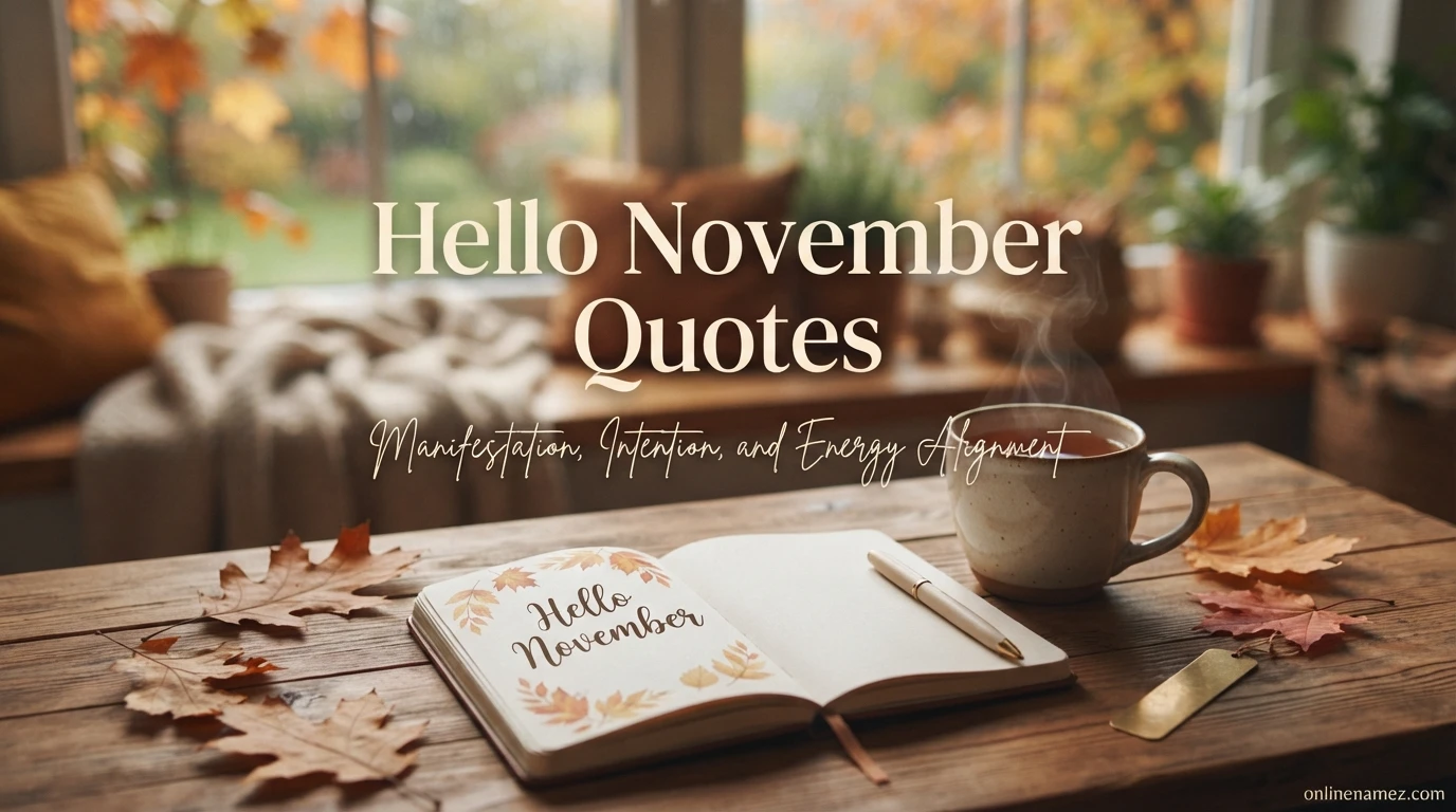 Hello November Quotes