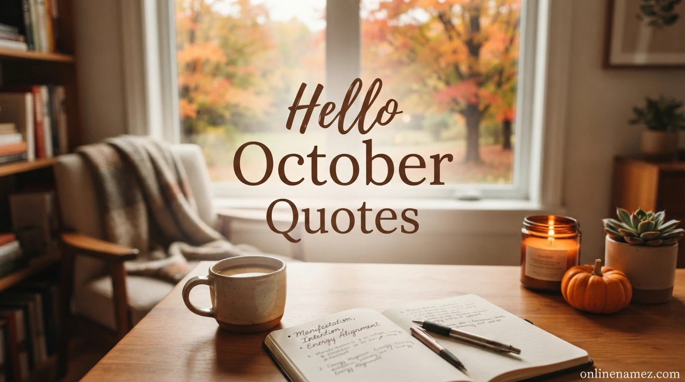 Hello October Quotes